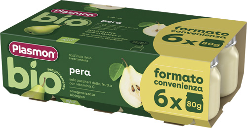 PLASMON BIO OMOGENEIZZATO PERA 6 PEZZI DA 80 G - Farmacia Artemisia di Montecuollo Dott. Angelo snc