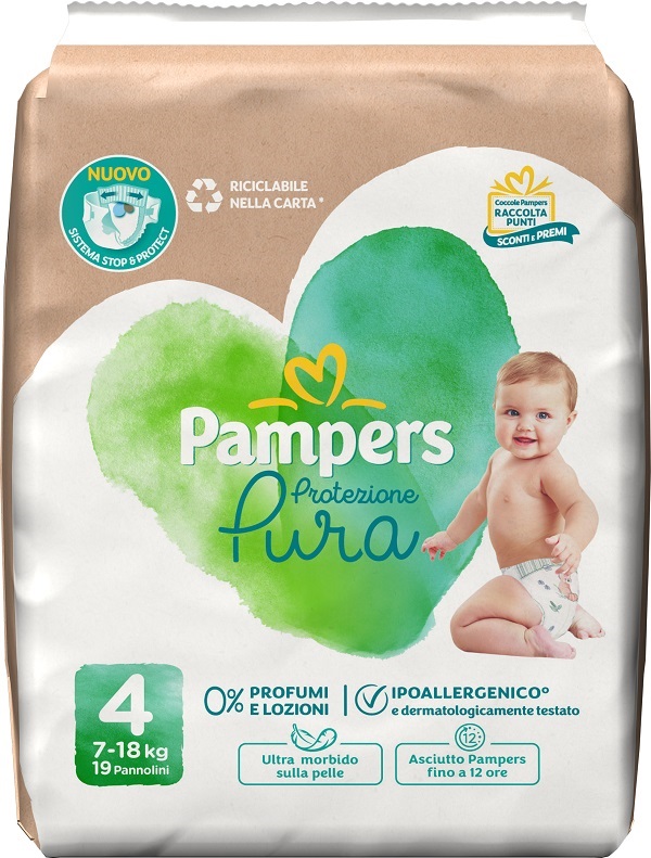 PAMPERS PROTEZIONE PURA MAXI PANNOLINI 19 PEZZI - Farmacia Artemisia di Montecuollo Dott. Angelo snc