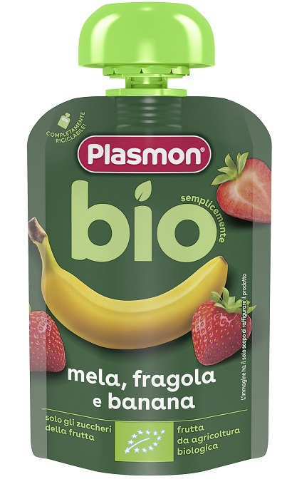 PLASMON OMOGENEIZZATO BIO BANANA FRAGOLA 100 G - Farmacia Artemisia di Montecuollo Dott. Angelo snc