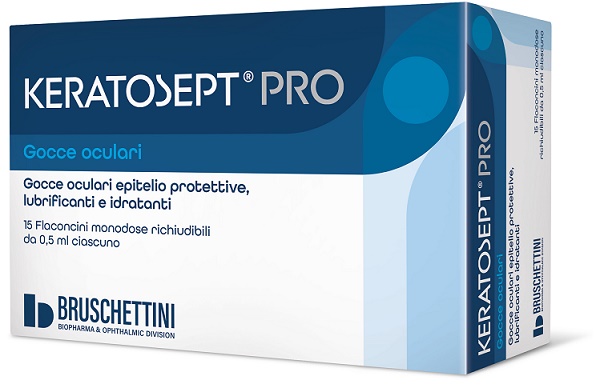 GOCCE OCULARI KERATOSEPT PRO 15 FLACONCINI MONODOSE RICHIUDIBILI DA 0,5 ML - Farmacia Artemisia di Montecuollo Dott. Angelo snc