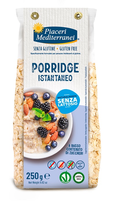 PIACERI MEDITERRANEI PORRIDGE 250 G - Farmacia Artemisia di Montecuollo Dott. Angelo snc
