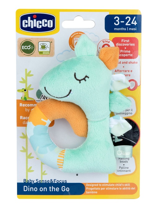 CHICCO GIOCO BABY SENSE&FOCUS TRILLINO SOFT DINOSAURO ECO+ - Farmacia Artemisia di Montecuollo Dott. Angelo snc