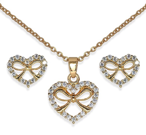 BJS020 PARURE GIFT HEART GOLD PLATED - Farmacia Artemisia di Montecuollo Dott. Angelo snc