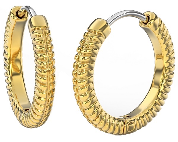 BJT387 ORECCHINO QUEEN ANNE 22MM GOLD PLATED - Farmacia Artemisia di Montecuollo Dott. Angelo snc