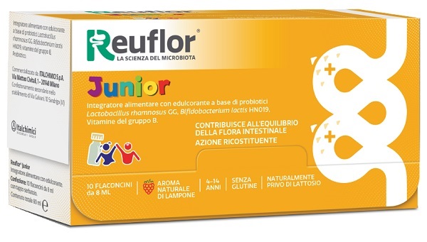 REUFLOR JUNIOR 10 FLACONCINI 8 ML - Farmacia Artemisia di Montecuollo Dott. Angelo snc