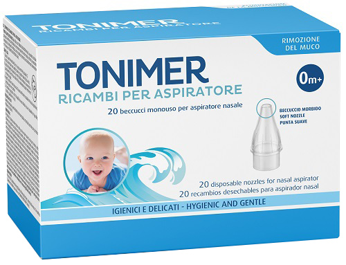 RICAMBI ASPIRATORE NASALE TONIMER 20 PEZZI - Farmacia Artemisia di Montecuollo Dott. Angelo snc