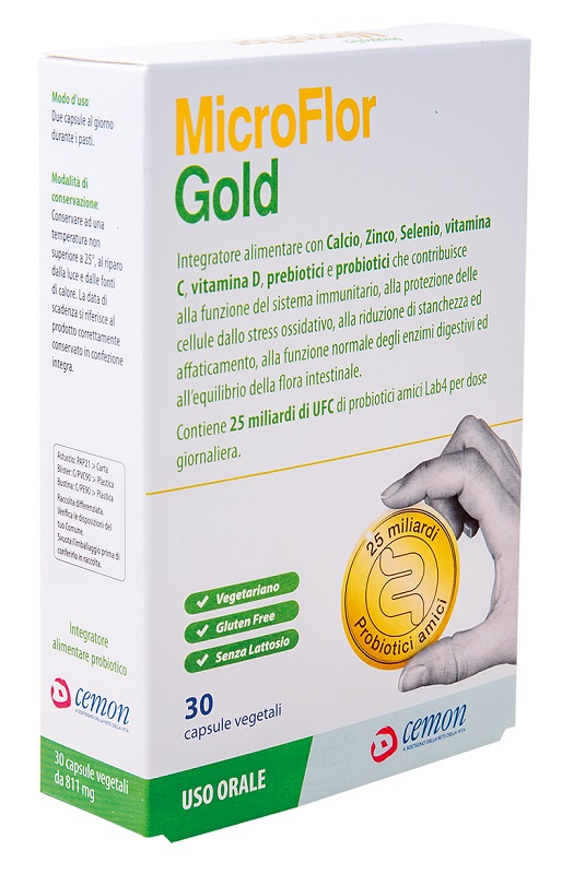 MICROFLOR GOLD 30 CAPSULE VEGETALI - Farmacia Artemisia di Montecuollo Dott. Angelo snc