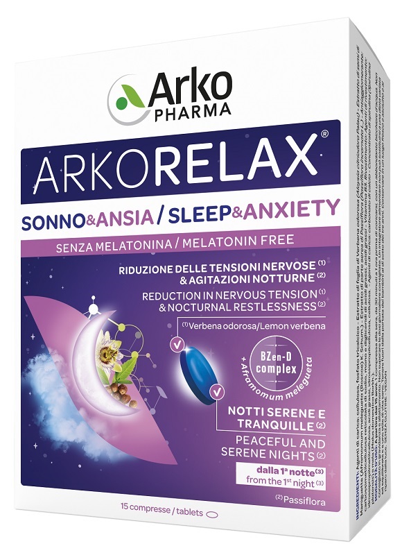 ARKORELAX SONNO&ANSIA 15 COMPRESSE - Farmacia Artemisia di Montecuollo Dott. Angelo snc
