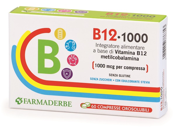B12 1000 60 COMPRESSE OROSOLUBILI DA 0,2 G - Farmacia Artemisia di Montecuollo Dott. Angelo snc