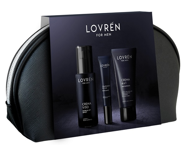 LOVREN TRAVEL KIT MEN 1 LOVREN MEN 4 IN 1 50 ML + 1 GEL VISO HYDRA-TONE EFFECT 30 ML + 1 CONTORNO OCCHI HYDRA-TONE EFFECT 15 ML - Farmacia Artemisia di Montecuollo Dott. Angelo snc