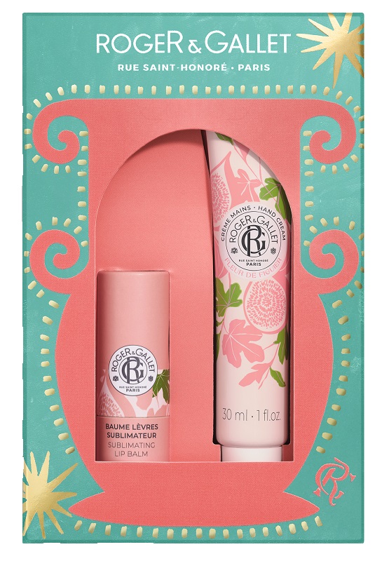 ROGER&GALLET SET NATALE FLEUR DE FIGUIER CREMA MANI 30 ML + BALSAMO LABBRA 25 - Farmacia Artemisia di Montecuollo Dott. Angelo snc