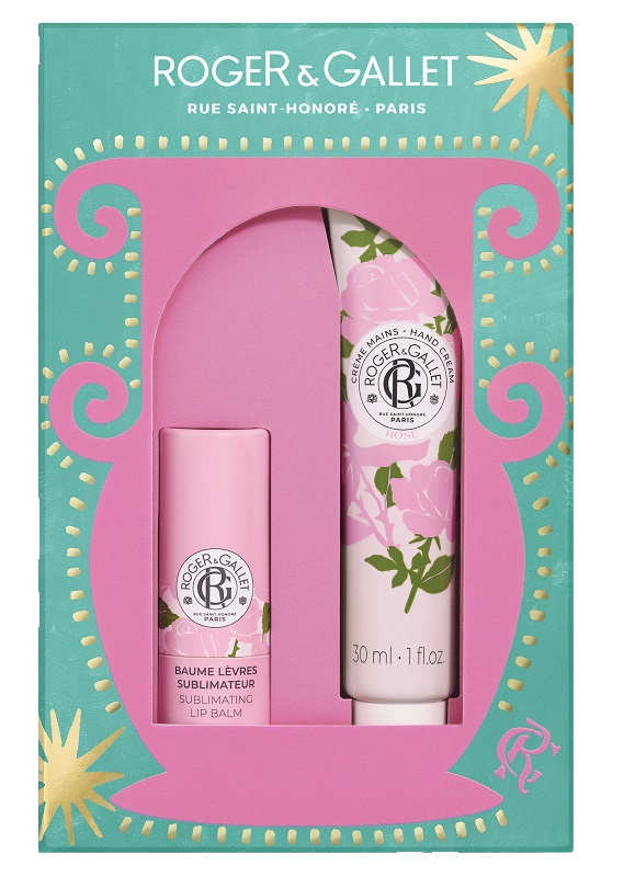 ROGER&GALLET SET NATALE ROSE CREMA MANI 30 ML + BALSAMO LABBR 25 - Farmacia Artemisia di Montecuollo Dott. Angelo snc