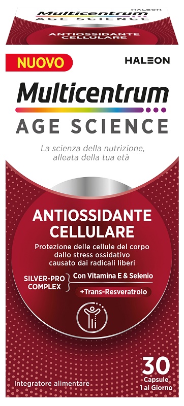 MULTICENTRUM AGE SCIENCE ANTIOSSIDANTE CELLULARE 30 CAPSULE - Farmacia Artemisia di Montecuollo Dott. Angelo snc