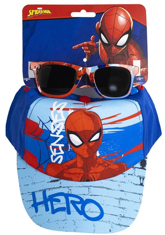 SPIDERMAN SET CAPPELLO/OCCHIALE DA SOLE BLU/AZZURRO - Farmacia Artemisia di Montecuollo Dott. Angelo snc