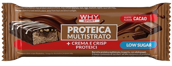 WHYSPORT BARRETTA PROTEICA MULTISTRATO CACAO 60 G - Farmacia Artemisia di Montecuollo Dott. Angelo snc