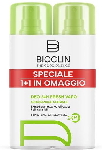 BIOCLIN DEODORANTE 24H VAPO FRSG NUOVA FORMULA 2 PEZZI 100 ML BIPACK - Farmacia Artemisia di Montecuollo Dott. Angelo snc