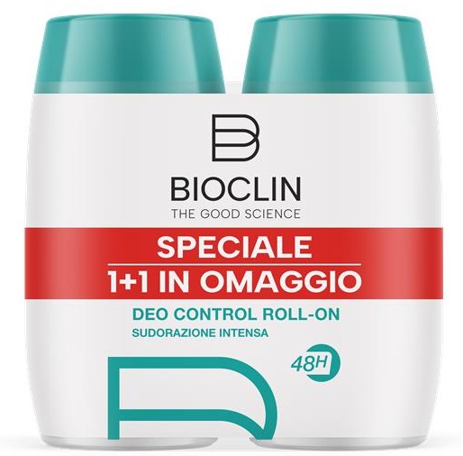 BIOCLIN DEODORANTE CONTROL ROLL-ON NUOVA FORMULA 2 PEZZI 100 ML BIPACK - Farmacia Artemisia di Montecuollo Dott. Angelo snc