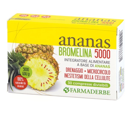 ANANAS BROMELINA 5000 30 COMPRESSE - Farmacia Artemisia di Montecuollo Dott. Angelo snc