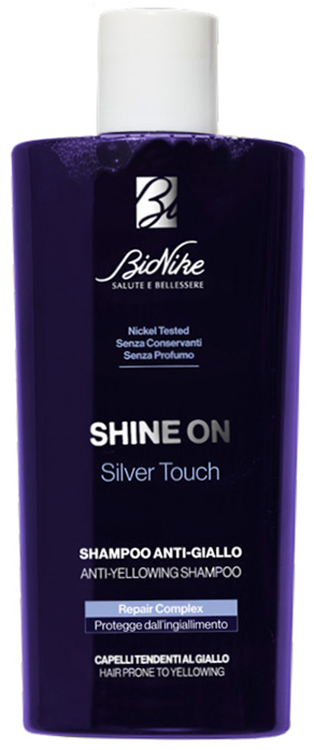 BIONIKE SHINE ON SHAMPOO SILVER TOUCH ANTI-GIALLO 200 ML - Farmacia Artemisia di Montecuollo Dott. Angelo snc