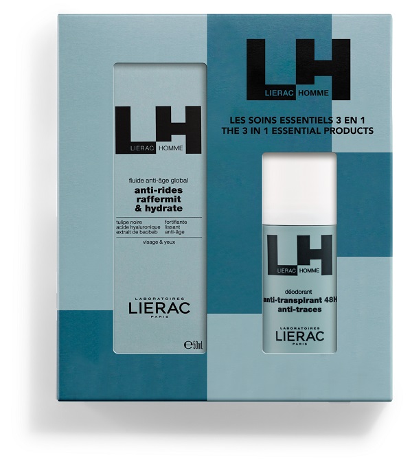 LIERAC COFFRET LIERAC HOMME FLUIDO ANTI-ETA' 50 ML + DEODORANTE 50 ML - Farmacia Artemisia di Montecuollo Dott. Angelo snc