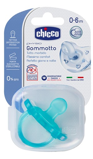 CHICCO GOMMOTTO IN SILICONE BOY 0-6 MESI 1 PEZZO - Farmacia Artemisia di Montecuollo Dott. Angelo snc