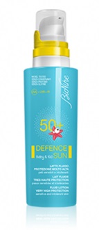 DEFENCE SUN 50+ BABY&KID LATTE FLUIDO PROTEZIONE MOLTO ALTA 125 ML - Farmacia Artemisia di Montecuollo Dott. Angelo snc