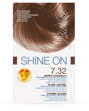 BIONIKE SHINE ON TRATTAMENTO COLORANTE CAPELLI BIONDO CARAMELLO 7.32 - Farmacia Artemisia di Montecuollo Dott. Angelo snc