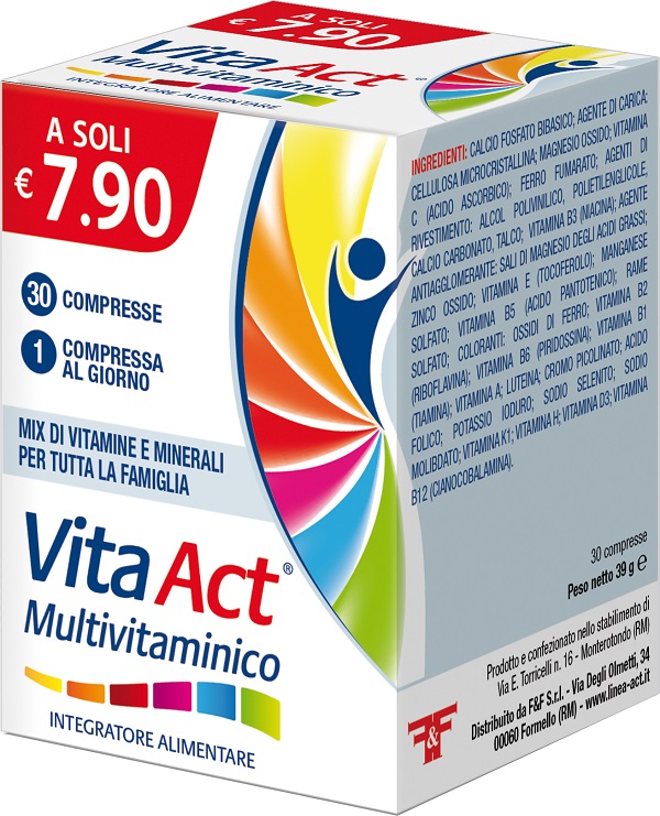 VITA ACT MULTIVITAMINICO 30 COMPRESSE - Farmacia Artemisia di Montecuollo Dott. Angelo snc