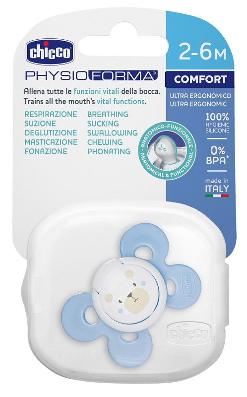 CHICCO SUCCHIETTO COMFORT BOY IN SILICONE 2-6 MESI 1 PEZZO - Farmacia Artemisia di Montecuollo Dott. Angelo snc