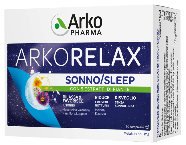 ARKORELAX SONNO 30 COMPRESSE - Farmacia Artemisia di Montecuollo Dott. Angelo snc