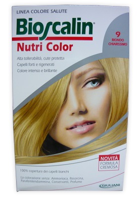 BIOSCALIN NUTRI COLOR 9 BIONDO CHIARISSIMO SINCROB 124 ML - Farmacia Artemisia di Montecuollo Dott. Angelo snc