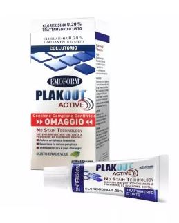 EMOFORM PLAKOUT ACTIVE 0,20 + DENTIFRICIO CAMPIONE - Farmacia Artemisia di Montecuollo Dott. Angelo snc