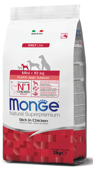 MONGE MINI PUPPY 3000 G - Farmacia Artemisia di Montecuollo Dott. Angelo snc