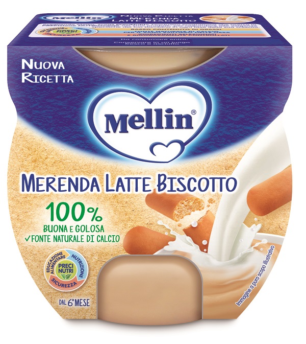 MELLIN MERENDA LATTE BISCOTTO 2 X 100 G - Farmacia Artemisia di Montecuollo Dott. Angelo snc