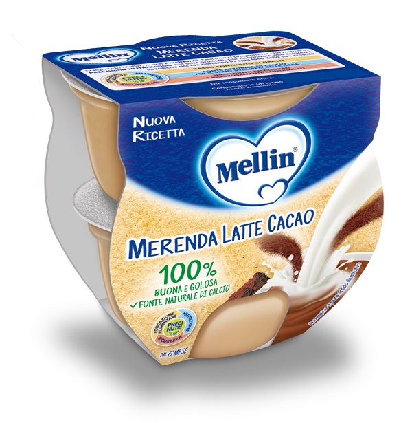 MELLIN MERENDA LATTE CACAO 2 X 100 G - Farmacia Artemisia di Montecuollo Dott. Angelo snc