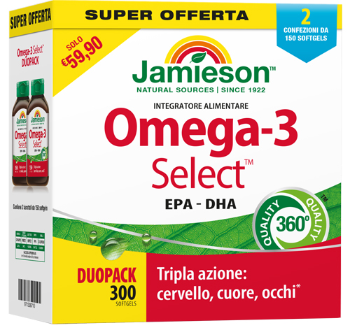 JAMIESON OMEGA 3 SELECT PROMO DUO PACK - Farmacia Artemisia di Montecuollo Dott. Angelo snc