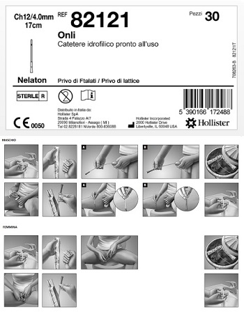 CATETERE IDROFILICO ONLI 17 CM CH 12 30 PEZZI - Farmacia Artemisia di Montecuollo Dott. Angelo snc