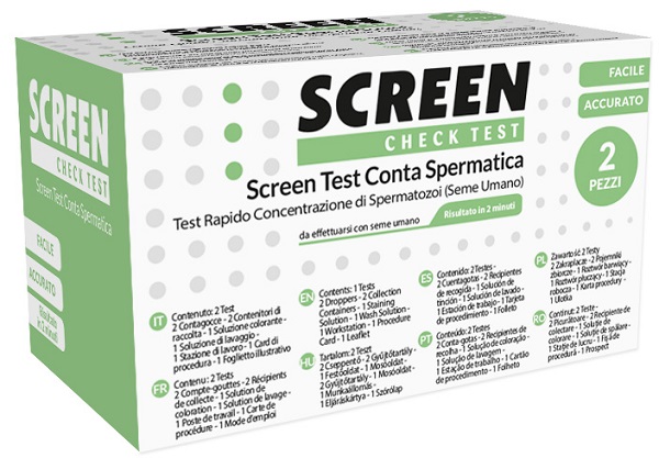 SCREEN TEST CONTA SPERMATICA SCREEN 2 PEZZI - Farmacia Artemisia di Montecuollo Dott. Angelo snc