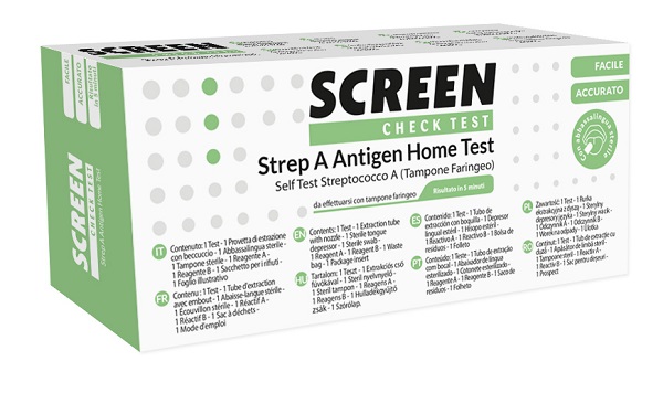 STREP A ANTIGEN HOME TEST DETERMINAZIONE QUALITATIVA ANTIGENI STREPTOCOCCO A DA TAMPONE FARINGEO 2 PEZZI - Farmacia Artemisia di Montecuollo Dott. Angelo snc