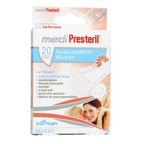 MEDIPRESTERIL CEROTTI ESTENSIBILI ASSORTITI 2 FORMATI 12 CEROTTI 7 X 2 + 8 CEROTTI 7 X 3,8 - Farmacia Artemisia di Montecuollo Dott. Angelo snc