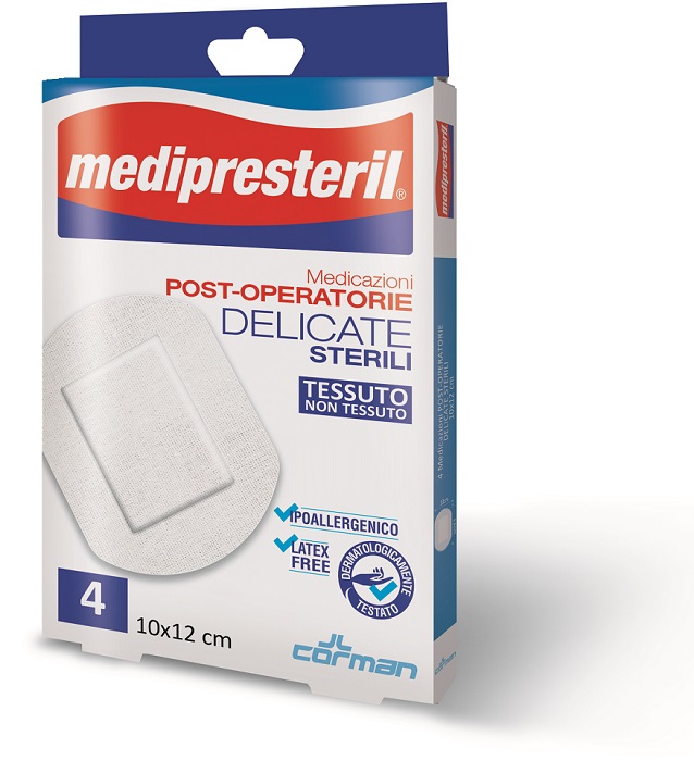 MEDICAZIONE POST OPERATORIA MEDIPRESTERIL DELICATA TNT 10X12CM 5 PEZZI - Farmacia Artemisia di Montecuollo Dott. Angelo snc