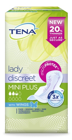 PANNOLONE SAGOMATO TENA DISCREET MINI PLUS WINGS 16 PEZZI - Farmacia Artemisia di Montecuollo Dott. Angelo snc