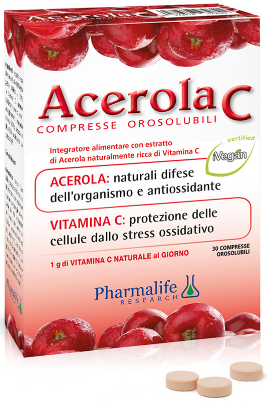 ACEROLA C 30 COMPRESSE OROSOLUBILI - Farmacia Artemisia di Montecuollo Dott. Angelo snc