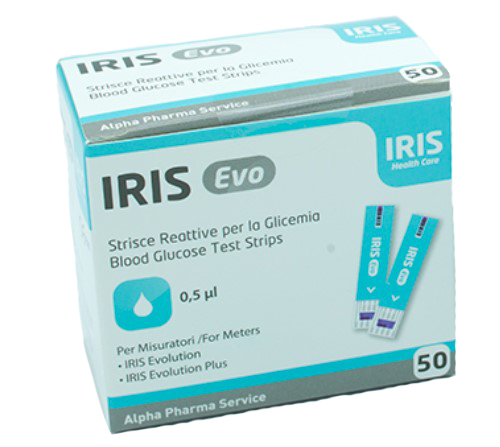 STRISCE MISURAZIONE GLICEMIA IRIS EVO 50 PEZZI - Farmacia Artemisia di Montecuollo Dott. Angelo snc
