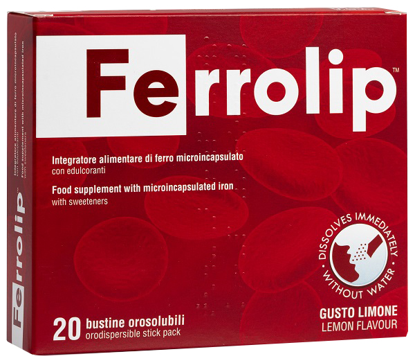 FERROLIP 20 BUSTINE OROSOLUBILI GUSTO LIMONE - Farmacia Artemisia di Montecuollo Dott. Angelo snc