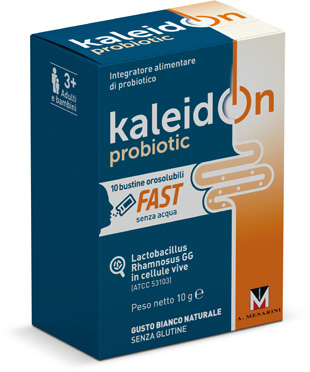KALEIDON PROBIOTIC FAST BIANCO NATURALE 10 BUSTE OROSOLUBILI - Farmacia Artemisia di Montecuollo Dott. Angelo snc