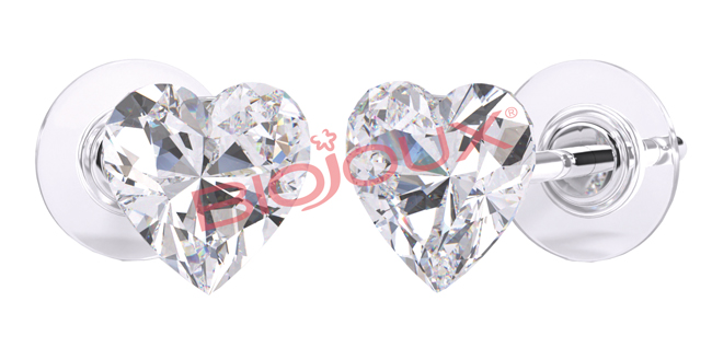 ORECCHINO POST FORATURA SWAROVSKI CRYSTAL HEART ARTICOLO BJT964 - Farmacia Artemisia di Montecuollo Dott. Angelo snc