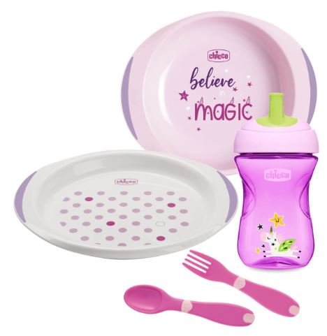 CHICCO SET PAPPA 12 MESI+ ROSA - Farmacia Artemisia di Montecuollo Dott. Angelo snc