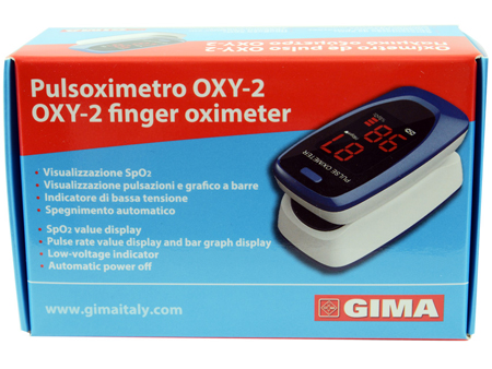 PULSOXIMETRO DA DITO OXY-2 SCHERMO LED 60X30,5X32,5MM 1 PEZZO - Farmacia Artemisia di Montecuollo Dott. Angelo snc