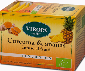 VIROPA CURCUMA & ANANAS INFUSO BIOLOGICO 15 BUSTINE 2,5 G - Farmacia Artemisia di Montecuollo Dott. Angelo snc